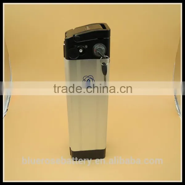 E-bike Portable Battery Pack 36V 10Ah Silver Fish Type Lithium Battery photo-2