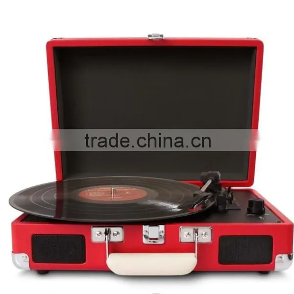 Hot Sale Newest Portable Suitcase Turntable Player Vinyl Records Suitcase Gramophone photo-5