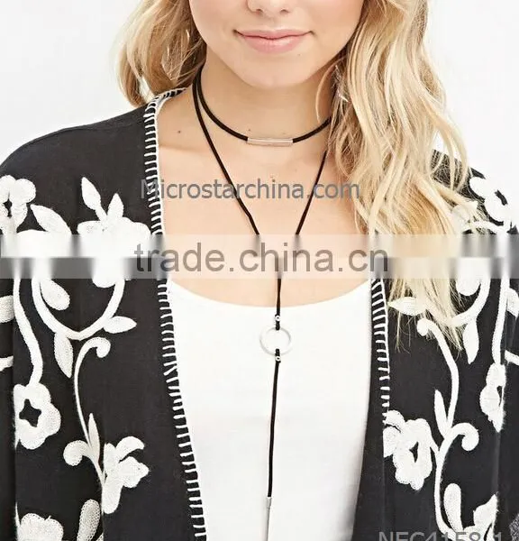 IN STOCK Cute Girls 2016 Black Fashion Choker Gold Chain Necklace photo-6