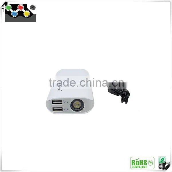 LED Lighting up Fast Charge Power Bank With 2 USB Output 10000 MAh Large Capacity photo-3