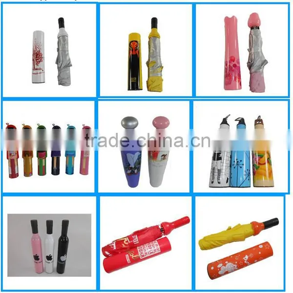 Honsen China Cheapest Cheap Mini Orange Bottle Umbrella photo-5