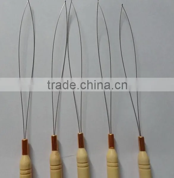 Micro Rings Loop Tool Loop Threader Pulling Needle Used With Hair Plier and Beads for Human Hair Feather Extension Tools photo-3