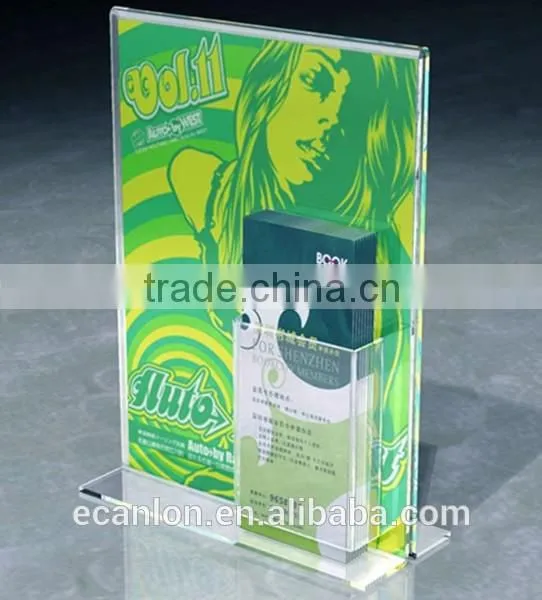 Factory Directly Price for Acrylic Brochure Holder With Business Card Pocket of Shenzhen photo-3