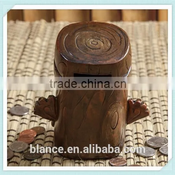 Resin Popolele Planet Tiki Figurine Coin Bank photo-2