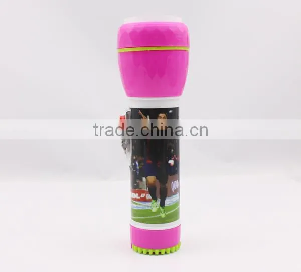 High Power Portable 1+2 Led Plastic Chinese Led Flashlight photo-3