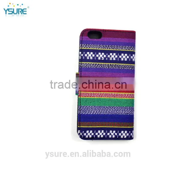 Chinese Style Fashion Light Fabric Wallet Leather Phone Case For OnePlus One With PVC ID and Credit Card Slots photo-3