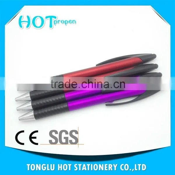 Promotional Thiner Barrel and Clip Twist Ball Pen, Screen Touch Pen