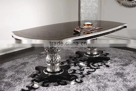 DXY-YL-A9050-1 Black Marble Stone Inlaid Dining Table Top Semi Precious Stone Inlay Table Top