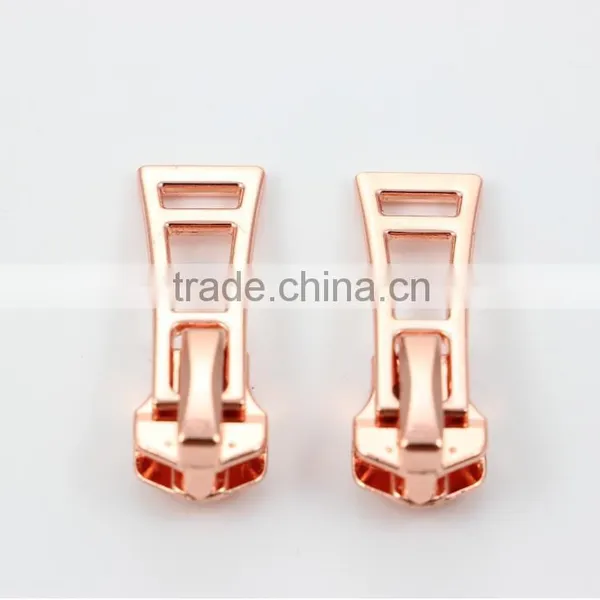 #5 Rose Gold Metal Zipper Slider Wholesale OEM Zipper Slider