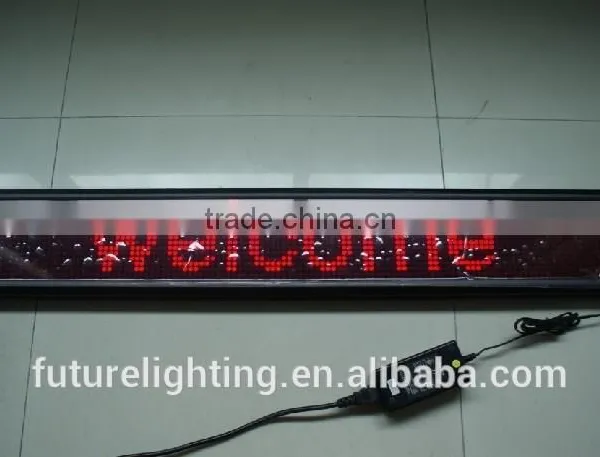 Indoor 7*80dots Pitch7.62mm Control System IR Remote & RS232 Led Dispaly for Bus Programmable Led Sign photo-3