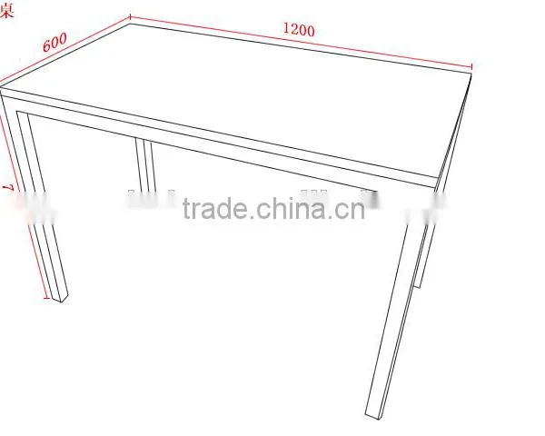 Computer Or Tea Or Studying Or Dining Table With Steel Legs And Wooden Table Top photo-4