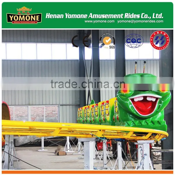 Popular Amusement Park Outdoor Games Rides Caterpillar Roller Coaster With Track Train for Sale photo-3