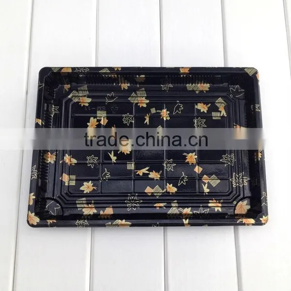 Plastic Sushi Container Food Sushi Packaging Box Decorative Pattern Sushi Boxes Plastic photo-2