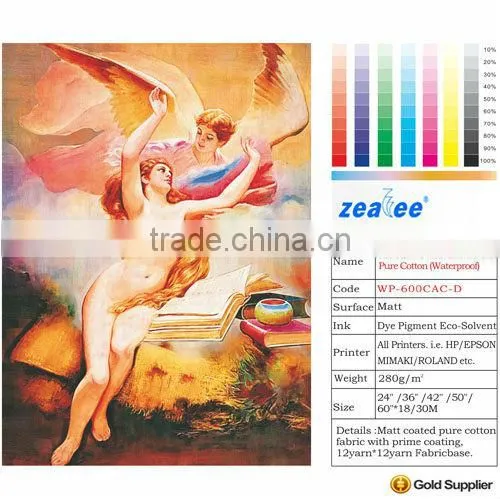 Printable Canvas, Art Canvas Pure Cotton (waterproof)