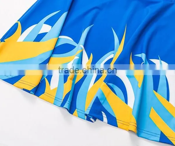 Custom Sublimation Netball Apparel Dress Shirt Bodysuit 100% Polyester photo-6