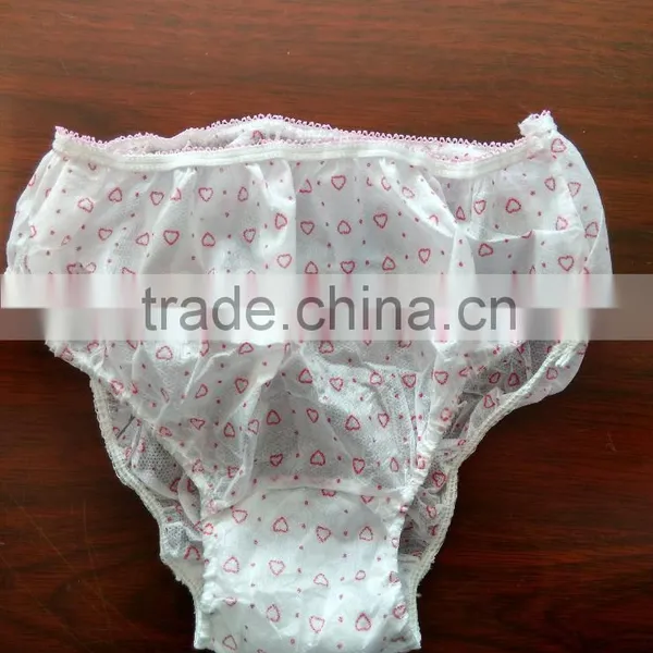 Plus Size Printed Hospital Disposable Paper Panties photo-2