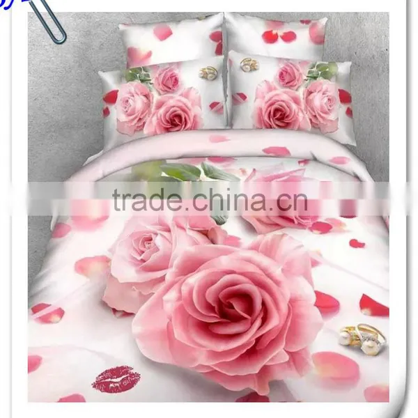 4 Pcs Home Textile Cotton Bedding Set Blanket Cover 3d Duvet Cover Set Bed Linen Set Made in China