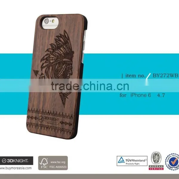 2016 Stylish Christmas Gift Genuine Rosewood Natural Carved Real Bamboo Wooden Hard Back Cover Protector for IPhone 6 6s Plus photo-4