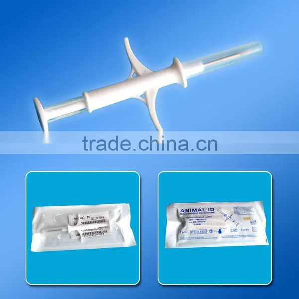 worldwide134.2KHZ ISO standard pet microchip syringe