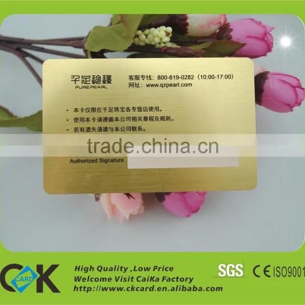 Elegant Gold Color Plastic Card Printing in Shenzhen Manufacturer photo-3