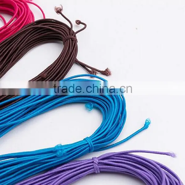 China OEM Factory 6mm Bead Elastic String Colorful Beads Core Spun Rope photo-2