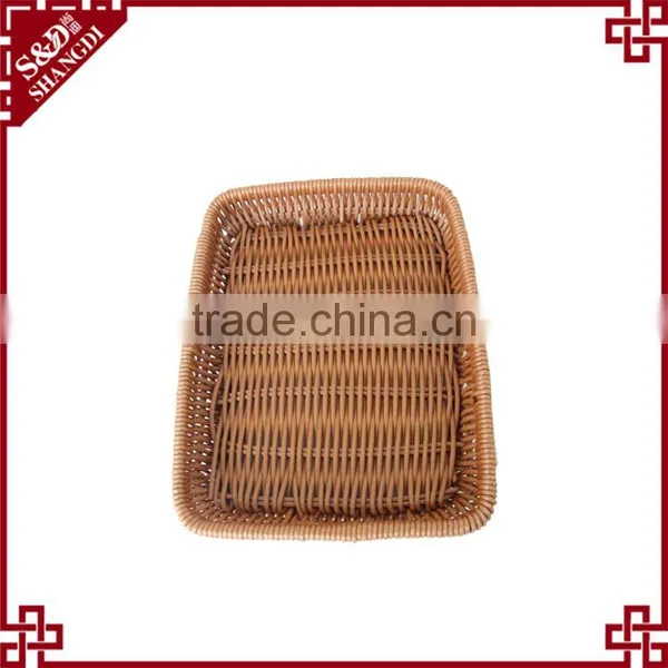 S&D Handmade Rattan Eco-friendly Effect Fruit Vegetable Display Rack Supermarket Basket photo-6