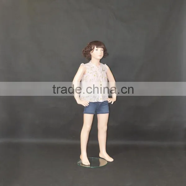 Factory Sales Realistic Makeup Child Sexy Model for Children Garment Display
