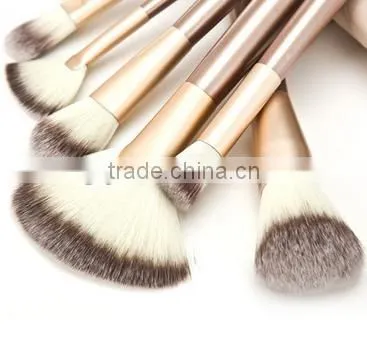 18pcs New Style Best Rated Travel Personalized Makeup Brushes Rose Gold Champagne photo-3