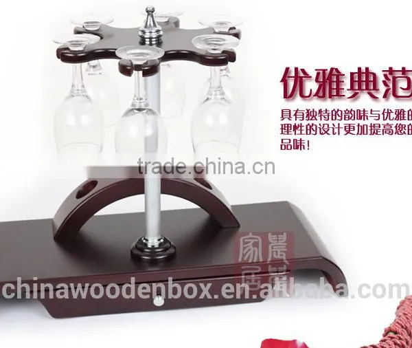 Carving Wooden Wine Holder/Wooden Wine Bottle Design Handmade Wooden Wine Rack With Lighting Refrigerator Wine Rack photo-2