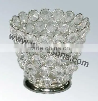 New Wholesale Crystal Tealight Candle Holder photo-5