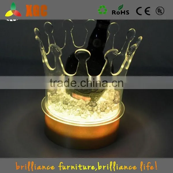 Hot Waterproof Plastic RGB Led Pot Led Small Ice Bucket Holder photo-2