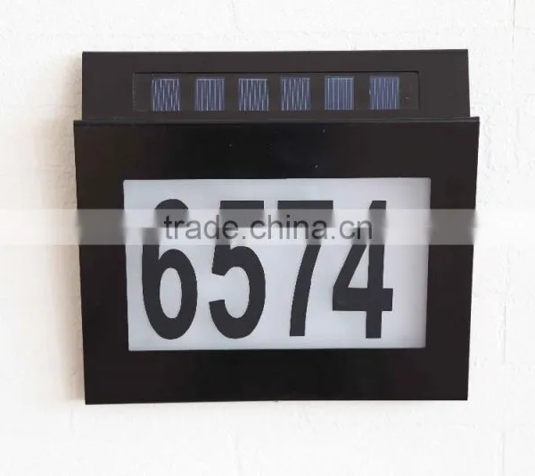 Solar House Number Plate Light With Ce&RoHS photo-2