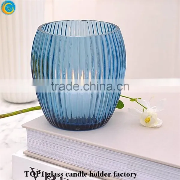 Factory Ball Shape Crystal Glass Candle Holder photo-4