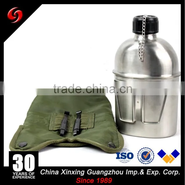 Portable 1L Military Army Aluminum Water Bottle Canteen With Storage Bag and Aluminum Mess Tin photo-4