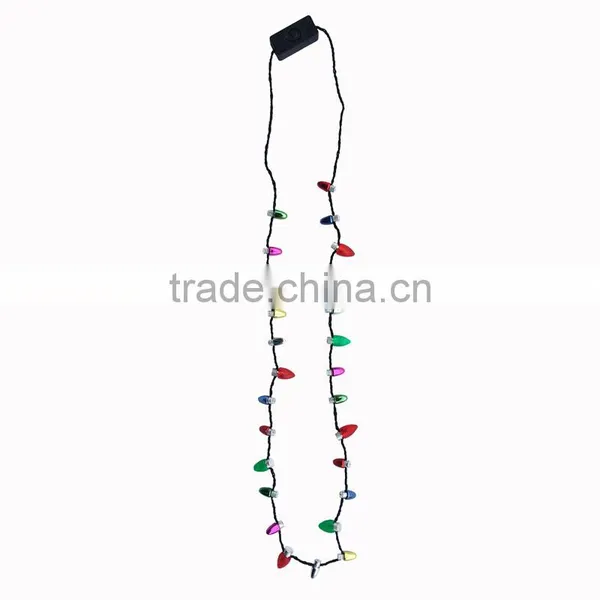 Christmas 8 Lights Blinking Flashing Bulb Led Necklace photo-2