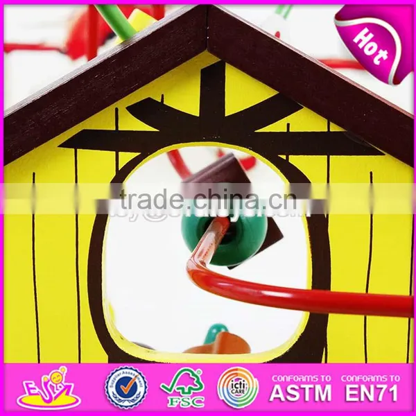 New Design Bead Maze Wooden Kids Roller Coaster Toy for Education W11B141-S photo-4