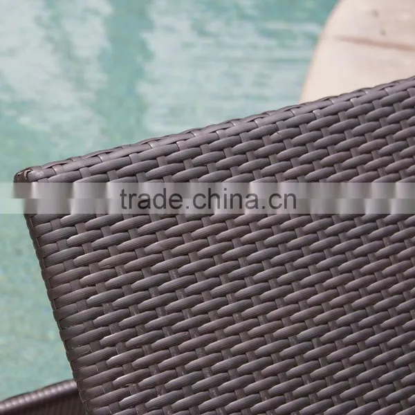 Patio Garden Rattan Adjustable Pool Chaise Lounge Chair photo-2