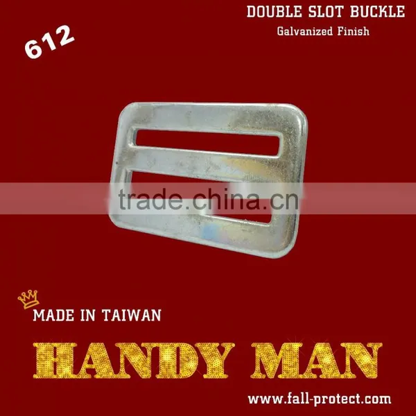 612-3 Hardware Parts Bag Buckle Harness Buckle Stamped Steel Double Slot Quick Buckle photo-2