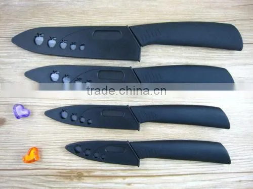 4pcs Black Blade Ceramic Knife Set Chef Kitchen Knives 3" 4" 5" 6" + Peeler photo-5