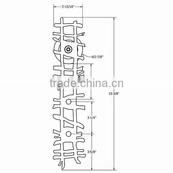 Hot Sale High Quality Customized Bar Flat Track Interior Sliding Barn Door Rollers and Track photo-4