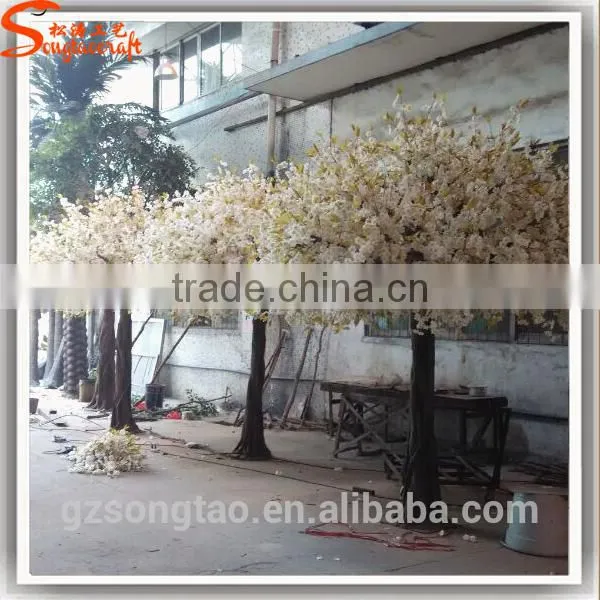 White Color Cherry Blossom Tree Mini Cherry Blossom Tree Branches Artificial Trees Cherry Blossoms photo-3
