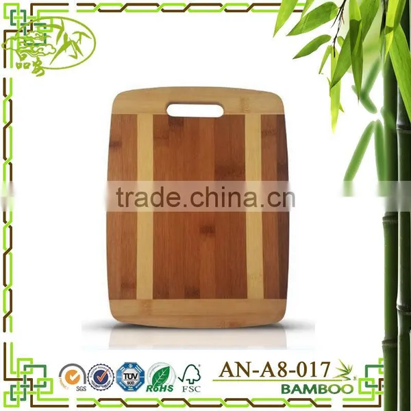 AONONG MOSO Bamboo Kitchen Active Antibacterial Butcher Block Radian Corner Shape Chopping Board/ Cutting Board photo-3