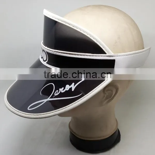 Hot Sale Custom PVC Sun Visor Cap Fashion Cheap Brim Vis Or Hats photo-2