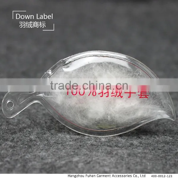 Clear Custom Down Tag With Logo photo-4