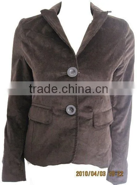 Ladies' Winter PU Slim Fit Basic Jacket Blazer photo-4