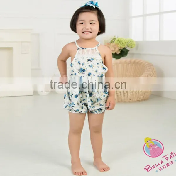 2017 New Fashion Baby Girls Jumpsuit 100% Cotton Summer Jumpsuit for Infant Girls photo-2