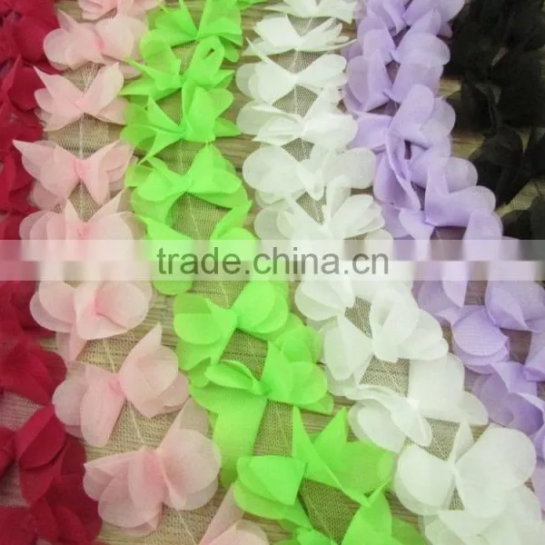 Handmade Decoration Chiffon Flower for Home Interior or Wedding Decoration or Clothing photo-5