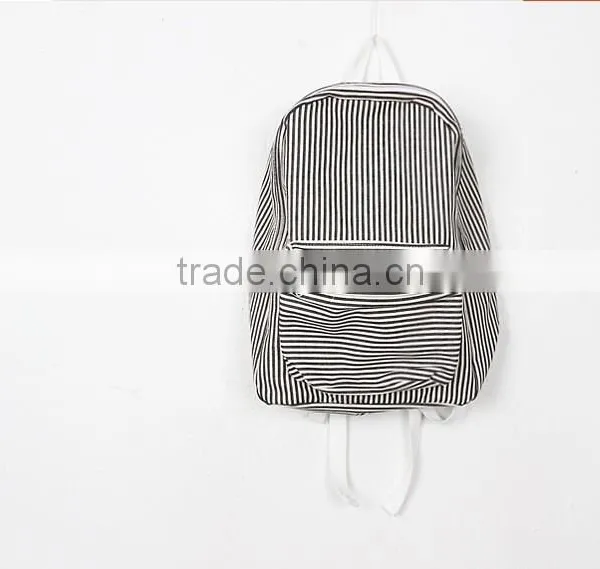 China Wholesale Stripe School Backpacks Stock photo-4
