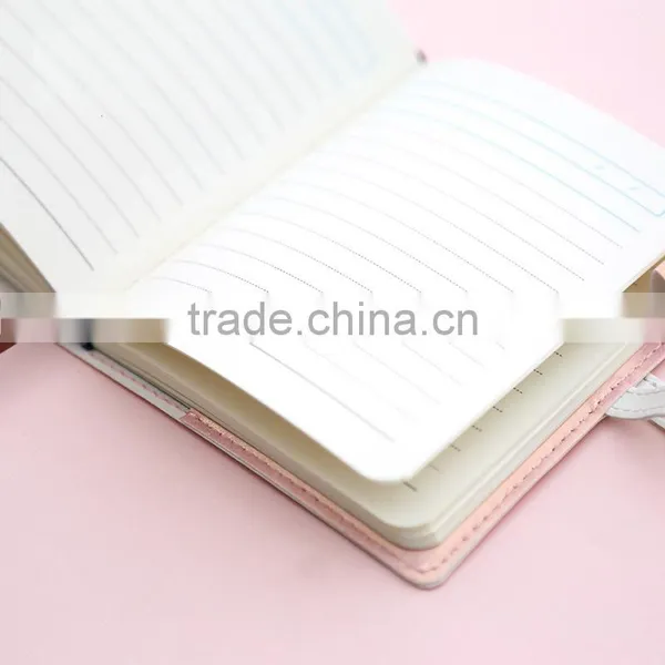 Custom PU Cover Portable Planner Reusable Personal Journal Notebook With Metal Buckle Emboss Logo photo-4