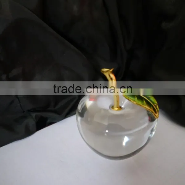 High Quality Quality Crystal Clear Colour Apple Model for Wedding Gift photo-3